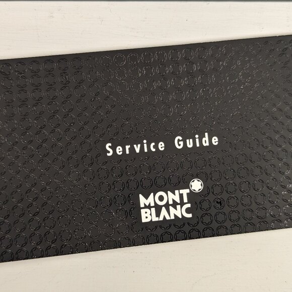 1990s Mont Blanc Snap Case Pen Presentation Box and Service Guide booklet - Picture 4 of 9